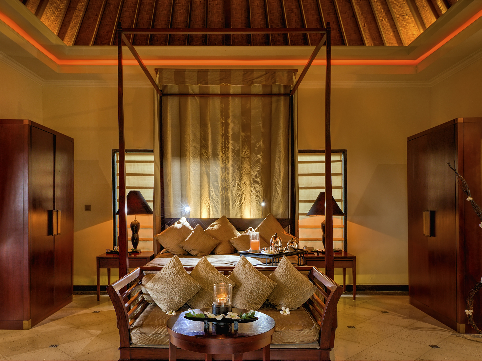 The Ylang Ylang - Master suite at turndown - The Ylang Ylang, Ketewel, Bali
